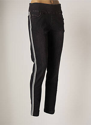 Jeans coupe slim slim taille haute noir LISETTE L femme