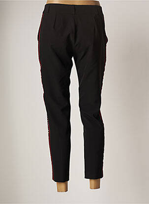 Pantalon 7/8 coupe chino taille normale noir CRISTINA BARROS femme