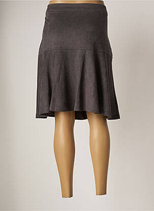 Jupe mi-longue stretch gris FUEGO WOMAN femme