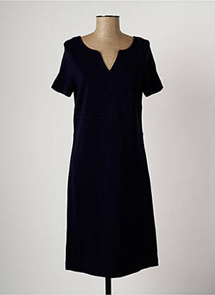 Robe mi-longue manches courtes manches courtes bleu ROSSO 35 femme