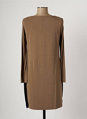 Robe courte manches longues manches longues beige ROSSO 35 femme