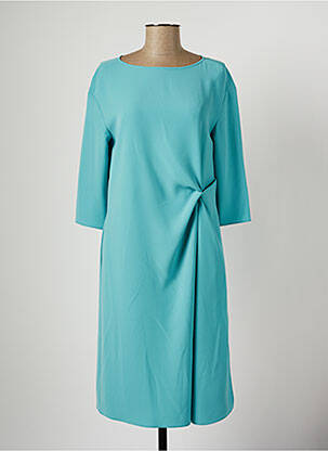 Robe mi-longue manches 3/4 manches 3/4 bleu EMPORIO ARMANI femme