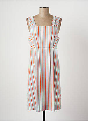 Robe mi-longue sans manche sans manche gris COP COPINE femme