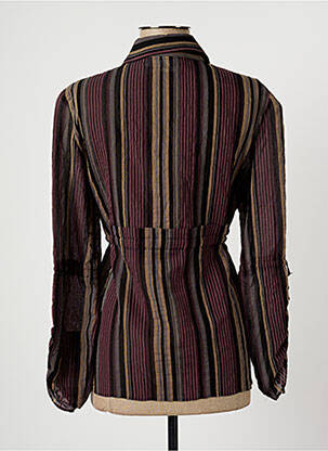 Chemisier coupe cintrée manches longues violet CLAUDE BAUER femme