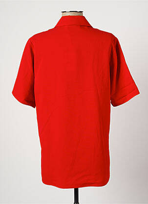Blouse tissage crêpe manches courtes rouge HARMONY femme