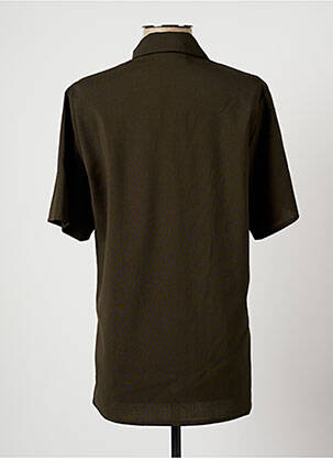 Blouse tissage crêpe manches courtes vert HARMONY femme
