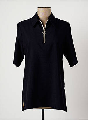 Blouse manches courtes manches courtes bleu HARMONY femme