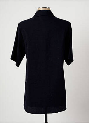 Blouse manches courtes manches courtes bleu HARMONY femme
