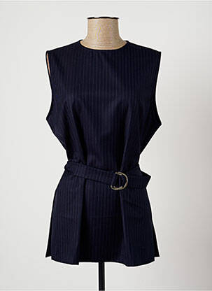 Tunique sans manche coupe cintrée bleu HARMONY femme