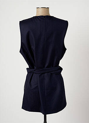 Tunique sans manche col rond bleu HARMONY femme