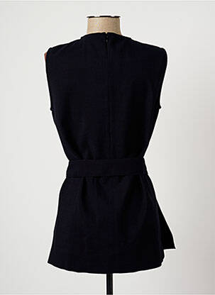 Tunique sans manche col rond bleu HARMONY femme
