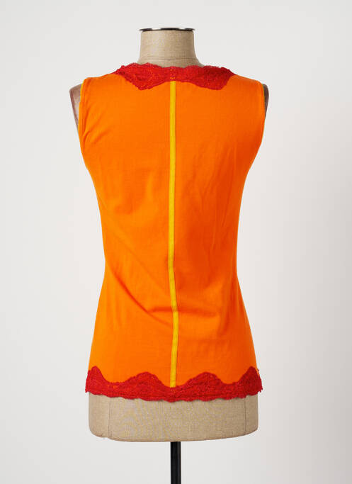 Débardeur orange NATHALIE GARCON pour femme