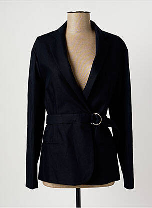 Veste casual col tailleur bleu HARMONY femme