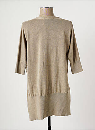 Gilet manches courtes coupe droite beige FABIANA FILIPPI femme