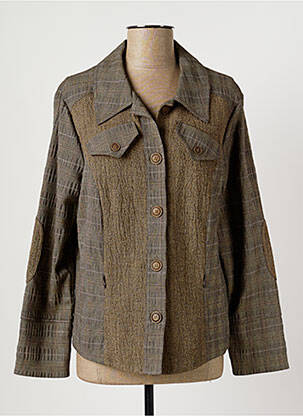 Veste casual poches beige BRIGITTE SAGET femme