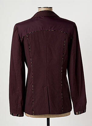 Veste casual col tailleur violet CLAUDE BAUER femme