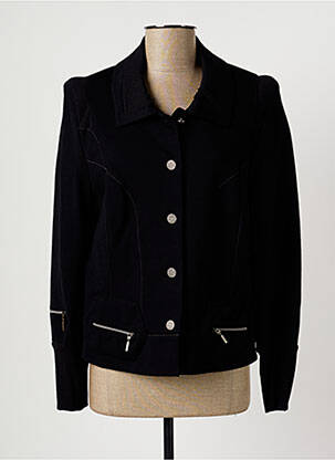 Veste casual poches bleu CHRISTINE LAURE femme