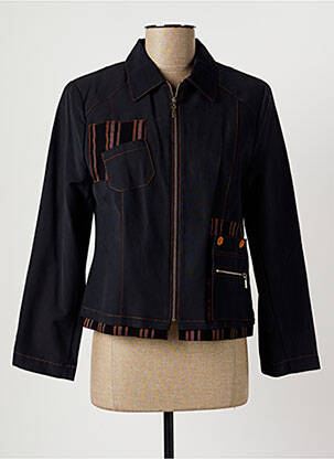 Veste casual epaulette bleu JEAN DELFIN femme