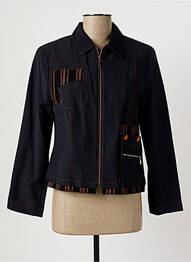 Veste casual epaulette bleu JEAN DELFIN femme