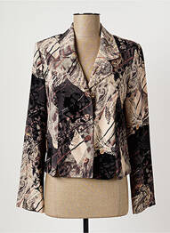 Veste casual col tailleur beige CLAUDE BAUER femme