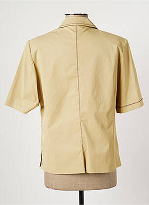 Veste casual col tailleur beige JEAN DELFIN femme