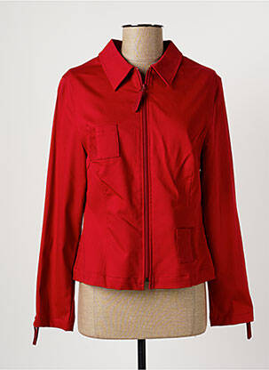 Veste casual poches rouge CARNET DE BORD femme