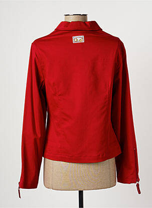 Veste casual poches rouge CARNET DE BORD femme