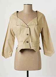 Veste casual poches beige LO! LES FILLES femme