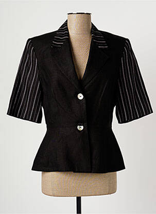 Veste casual epaulette noir ALTINA femme