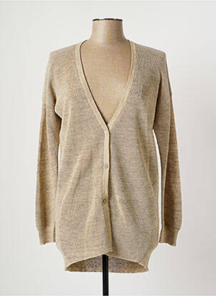Gilet manches longues stretch beige FABIANA FILIPPI femme
