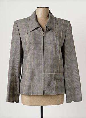 Veste casual epaulette gris CHRISTINE LAURE femme
