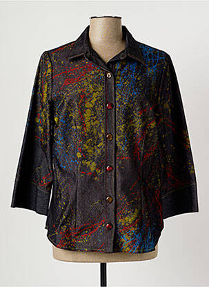 Veste casual col chemisier noir BRIGITTE SAGET femme