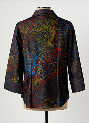 Veste casual col chemisier noir BRIGITTE SAGET femme