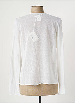 Gilet manches longues stretch blanc FABIANA FILIPPI femme