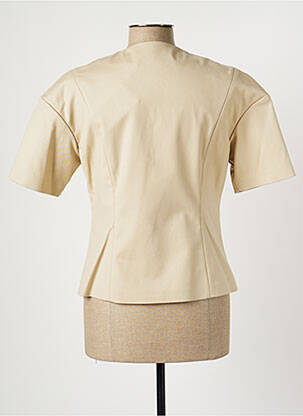 Veste casual col rond beige ALBERTO BIANI femme