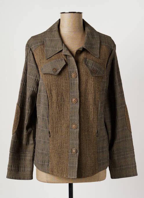 Veste casual poches beige BRIGITTE SAGET femme