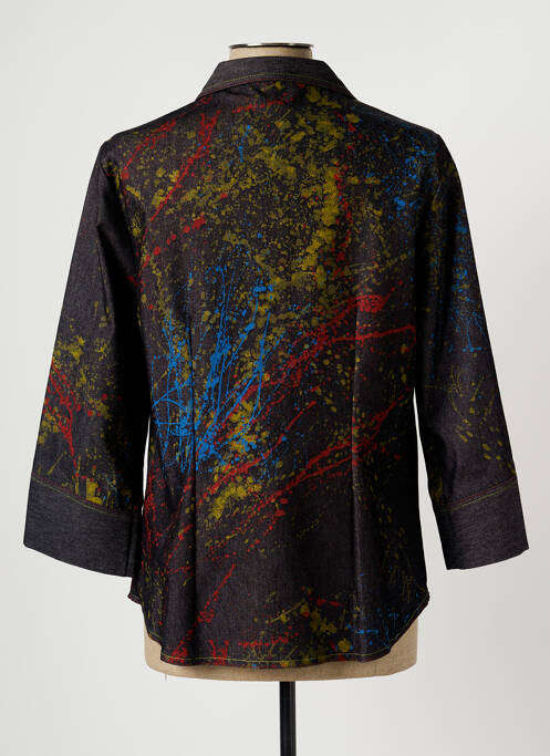 Veste casual col chemisier noir BRIGITTE SAGET femme