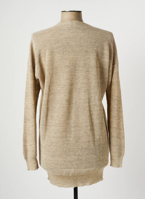 Gilet manches longues beige FABIANA FILIPPI pour femme