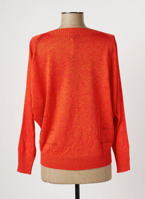 Gilet manches longues orange LUNATISME pour femme