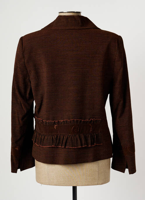 Veste casual marron CHRISTINE LAURE pour femme