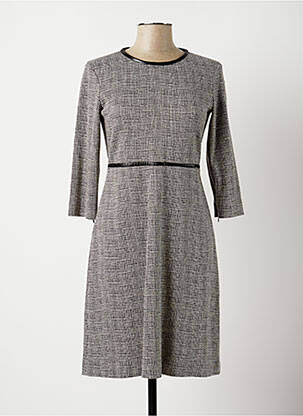 Robe mi-longue manches 3/4 manches 3/4 gris ANTONELLI FIRENZE femme
