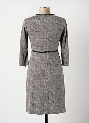 Robe mi-longue manches 3/4 manches 3/4 gris ANTONELLI FIRENZE femme
