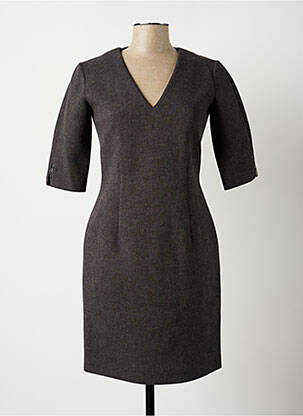 Robe mi-longue manches 3/4 manches 3/4 gris ANTONELLI FIRENZE femme
