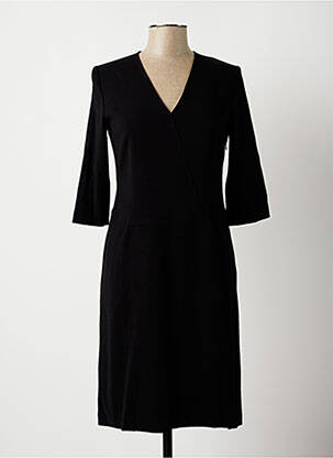 Robe mi-longue manches 3/4 manches 3/4 noir ROSSO 35 femme