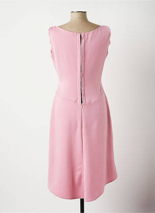 Robe mi-longue sans manche sans manche rose EMELIE COSTA femme