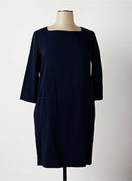 Robe mi-longue manches 3/4 manches 3/4 bleu ANTONELLI FIRENZE femme