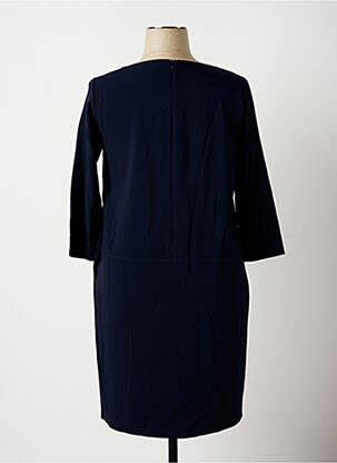 Robe mi-longue manches 3/4 manches 3/4 bleu ANTONELLI FIRENZE femme