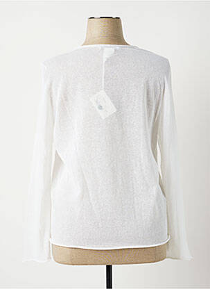 Gilet manches longues stretch blanc FABIANA FILIPPI femme