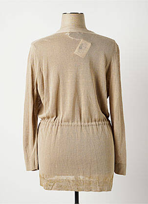Gilet manches longues stretch marron FABIANA FILIPPI femme
