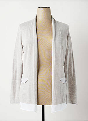 Gilet manches longues stretch marron FABIANA FILIPPI femme